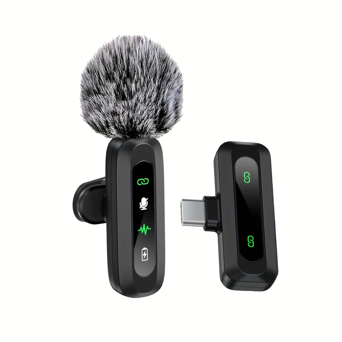 Marcherelle™ – Microphone Cravate Sans Fil USB-C Pour Un Son Clair Et Stable