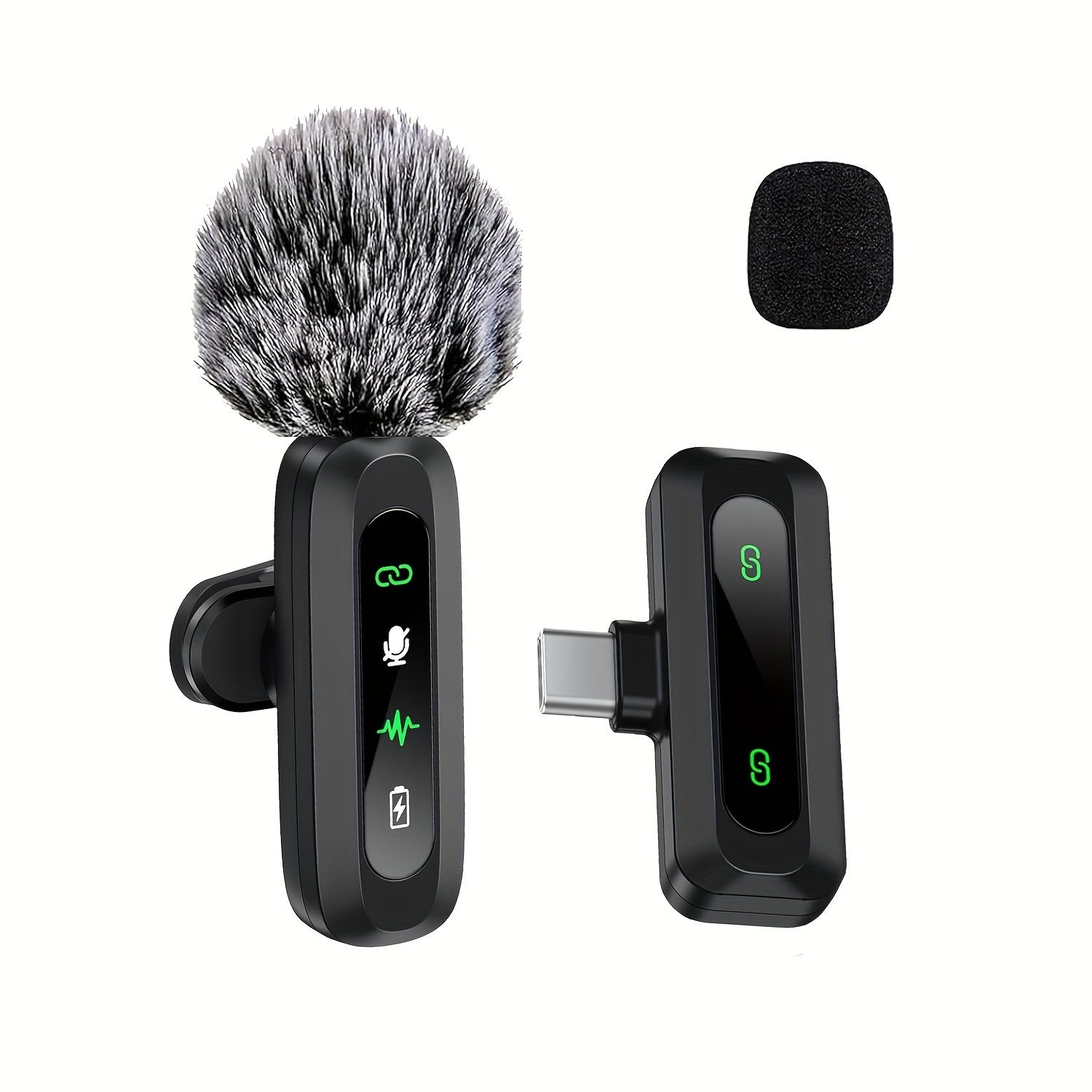 Marcherelle™ – Microphone Cravate Sans Fil USB-C Pour Un Son Clair Et Stable