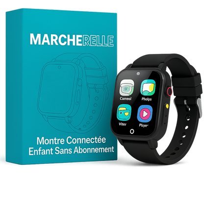 Marcherelle™ – Montre Intelligente pour Enfants avec Caméra HD & 26 Jeux Éducatifs