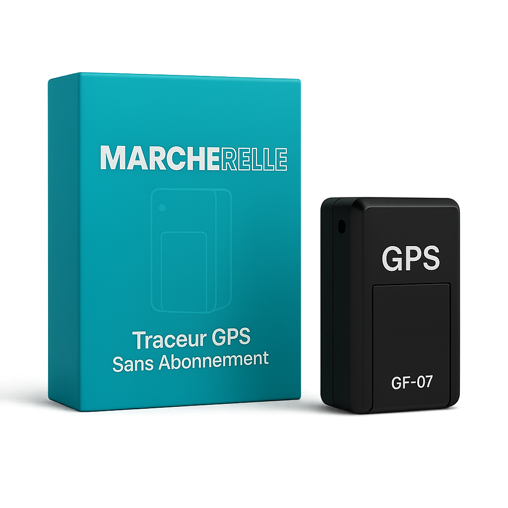 Marcherelle™ – Traceur GPS Voiture Compact Sans Abonnement Suivi Précis