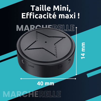 Marcherelle™ – Traceur GPS Voiture Sans Abonnement, Localisation Précise