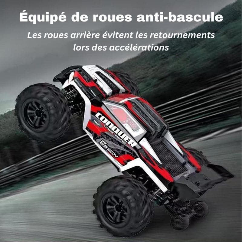 Marcherelle™ – Voiture Télécommandée 4x4 Tout Terrain 50 km/h Rechargeable
