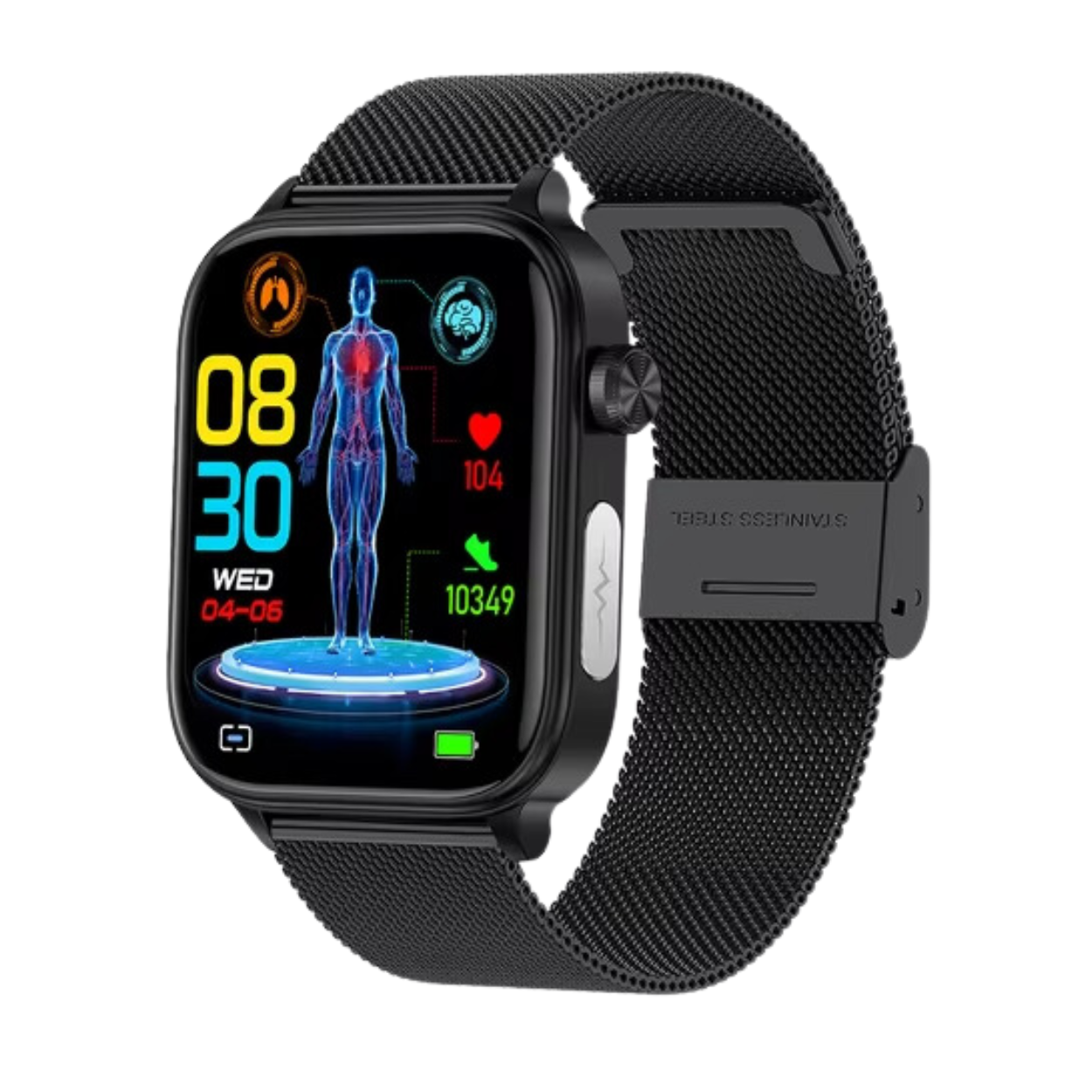 Montre Connectée Fitness avec ECG et Suivi de Santé