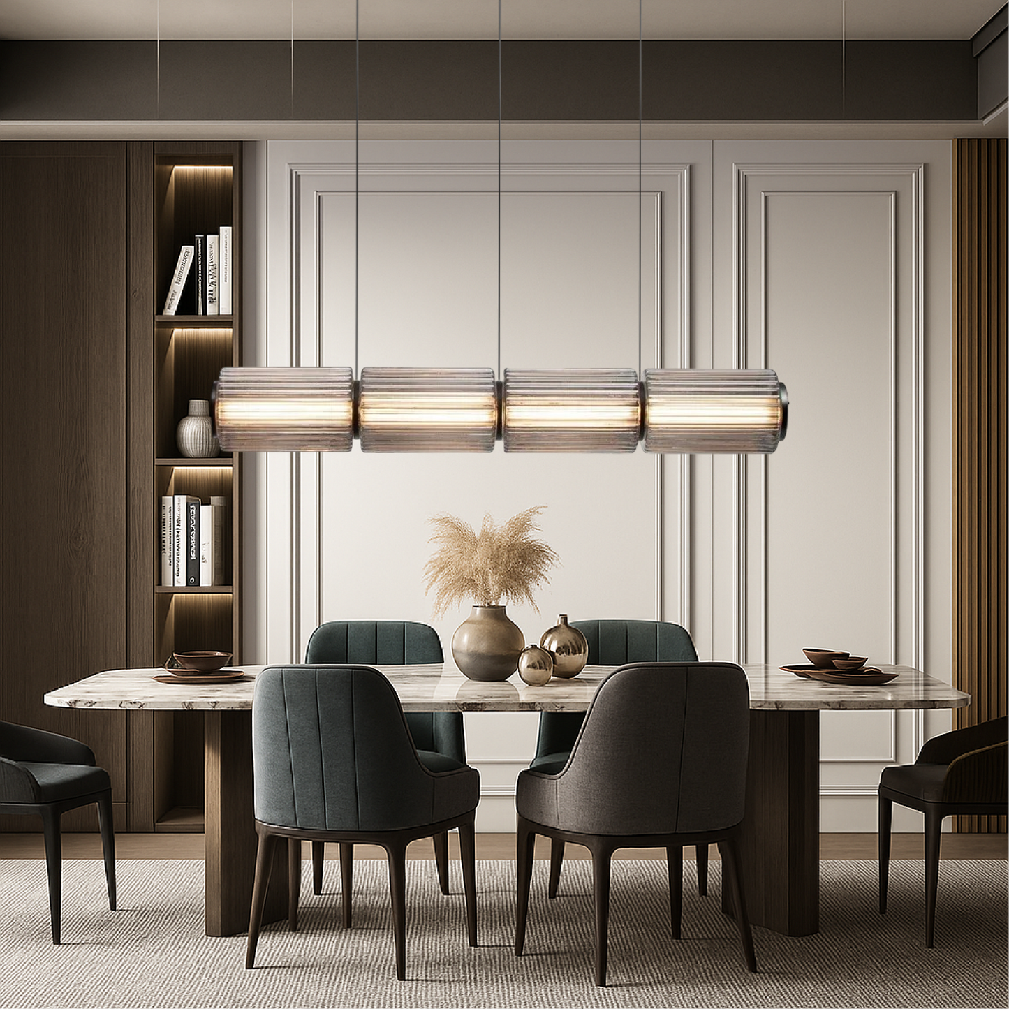 Luminaire Suspendu Verre Élégant LED