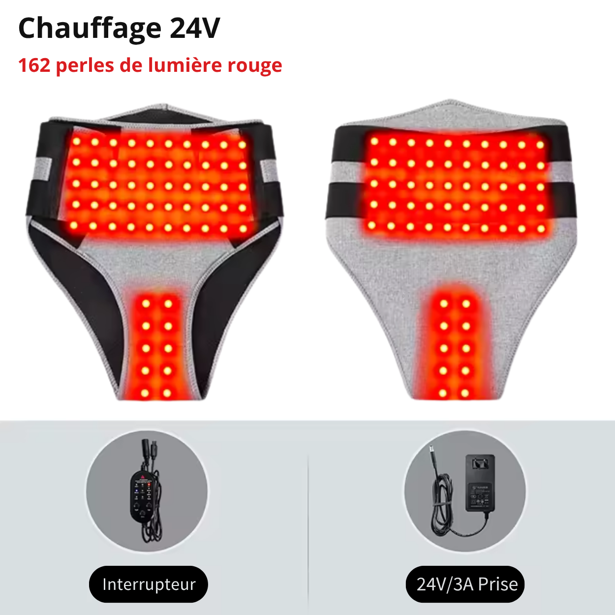Pantalon chauffant électrique avec massage pour homme et femme