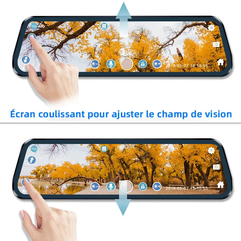 Caméra de recul Full HD pour voiture avec enregistrement vidéo
