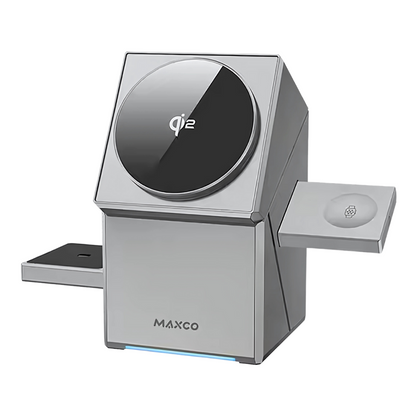 Chargeur Sans Fil 3 en 1 Magnétique Qi pour Téléphone