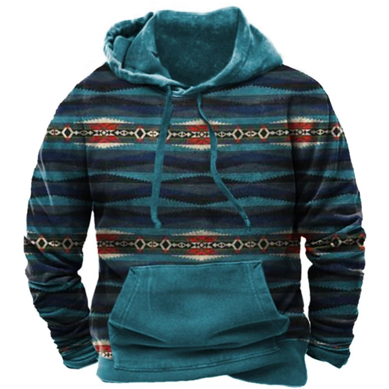 Sweat à Capuche Streetwear Imprimé Coloré et Confortable