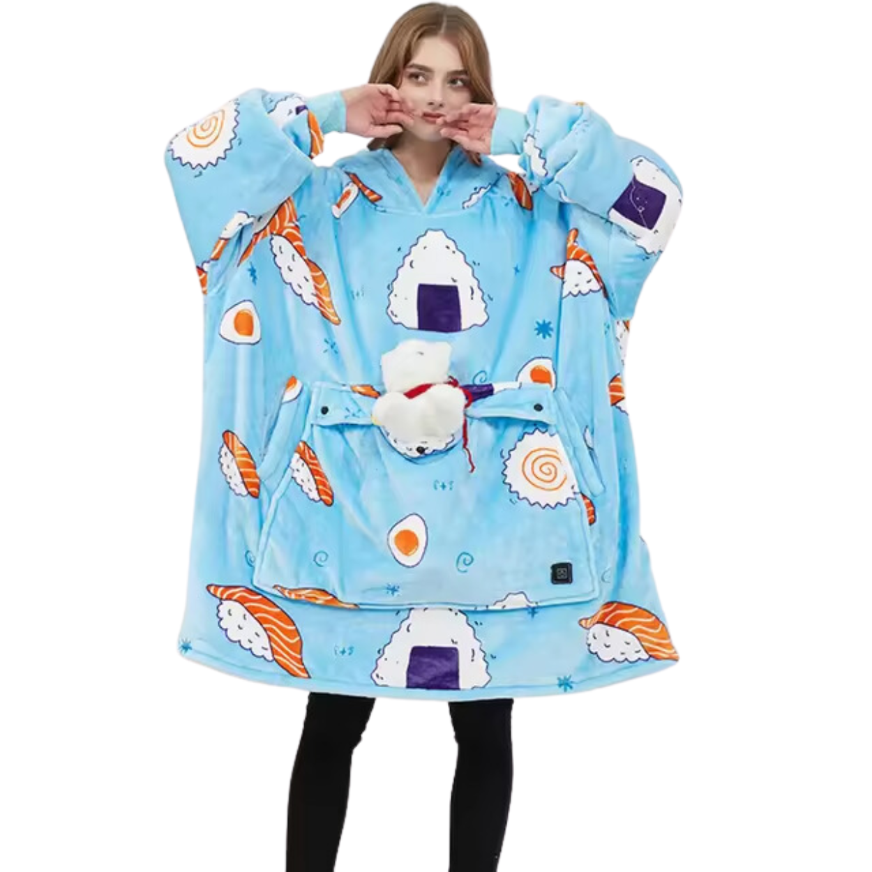 Sweat à Capuche Électrique Chauffant avec Chauffage USB