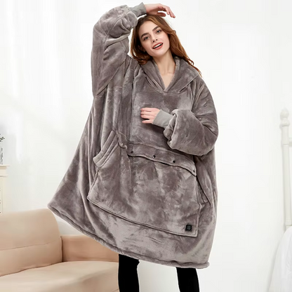 Sweat à Capuche Électrique Chauffant avec Chauffage USB