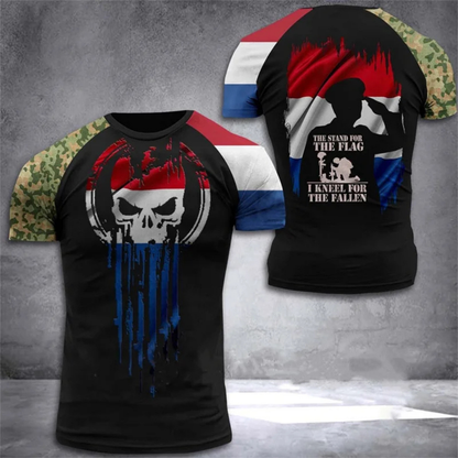 T-shirt Armée Style Militaire Camouflage pour Homme