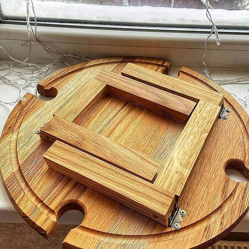 Table d'Apéritif en Bois Plantee Design Élégant