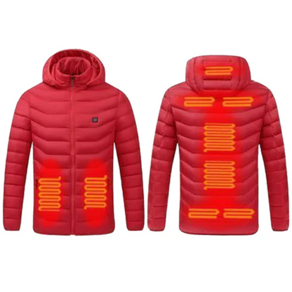 Veste chauffante électrique réversible pour homme et femme
