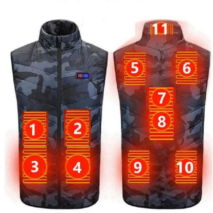 Veste Chauffante Électrique 11 Zones de Chaleur