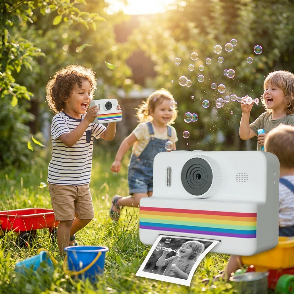 Marcherelle™ – Appareil Photo Enfant À Impression Instantanée Créative