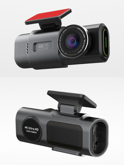Caméra de Voiture 4K Full HD avec Enregistrement Continu