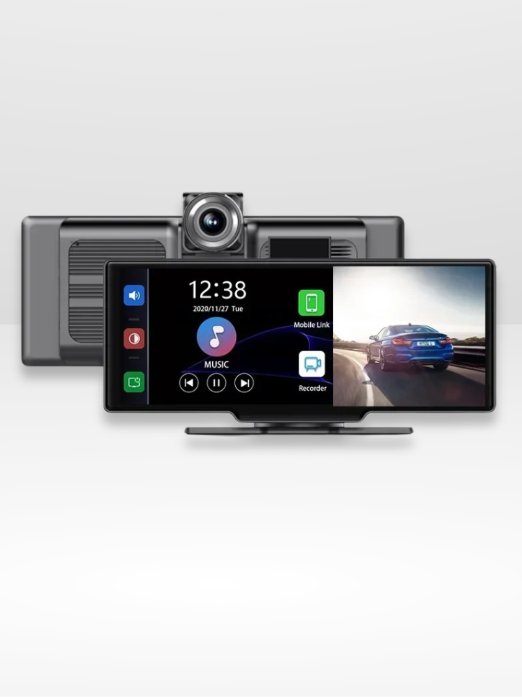 Écran de Navigation CarPlay avec Caméra de Recul Intégrée