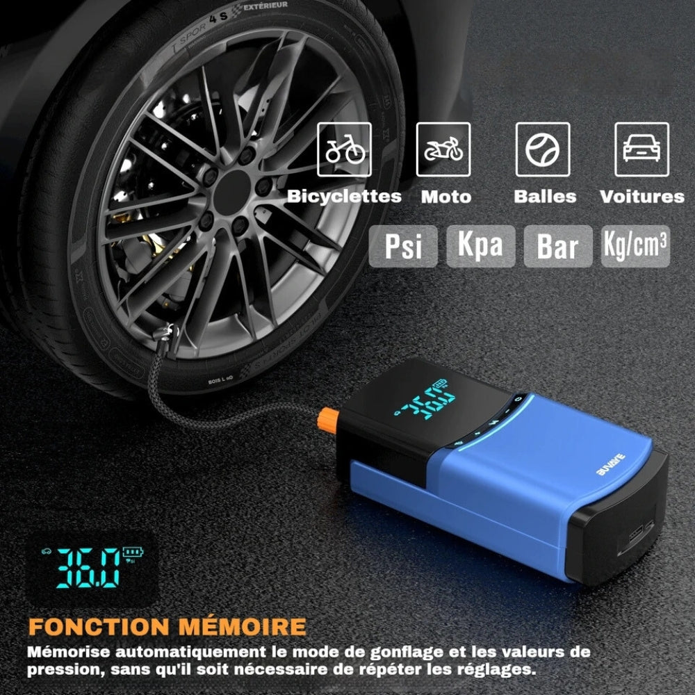 Compresseur et Booster de Batterie Puissant et Compact
