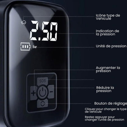 Compresseur d'Air Portable Rechargeable sans Fil