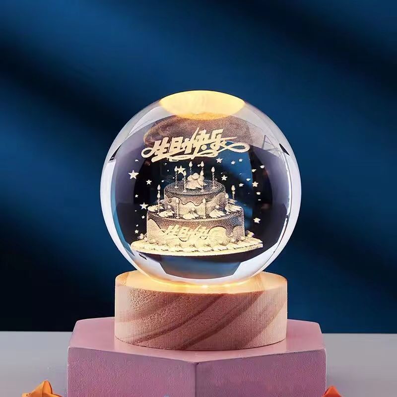 Lampe de Nuit Cristal Élégante