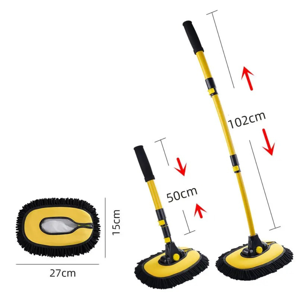 Brosse de nettoyage voiture télescopique et douce