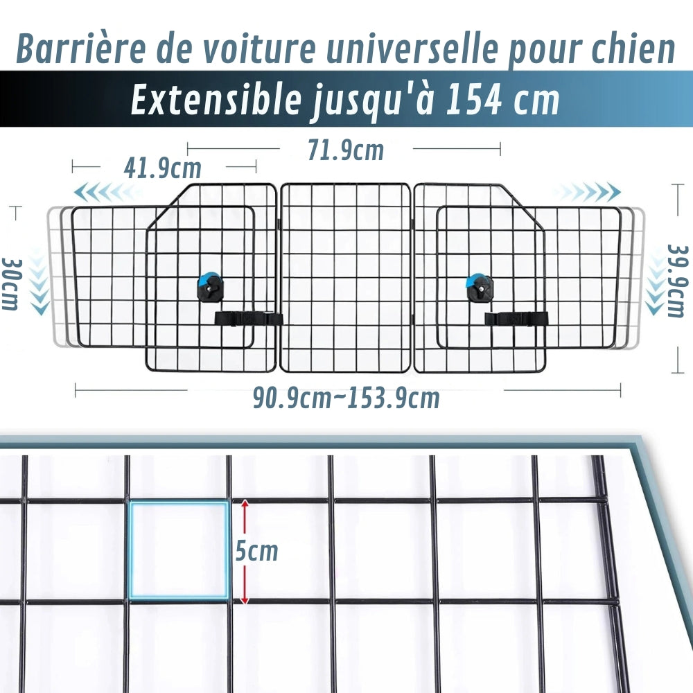 Grille de Sécurité Chien pour Voiture