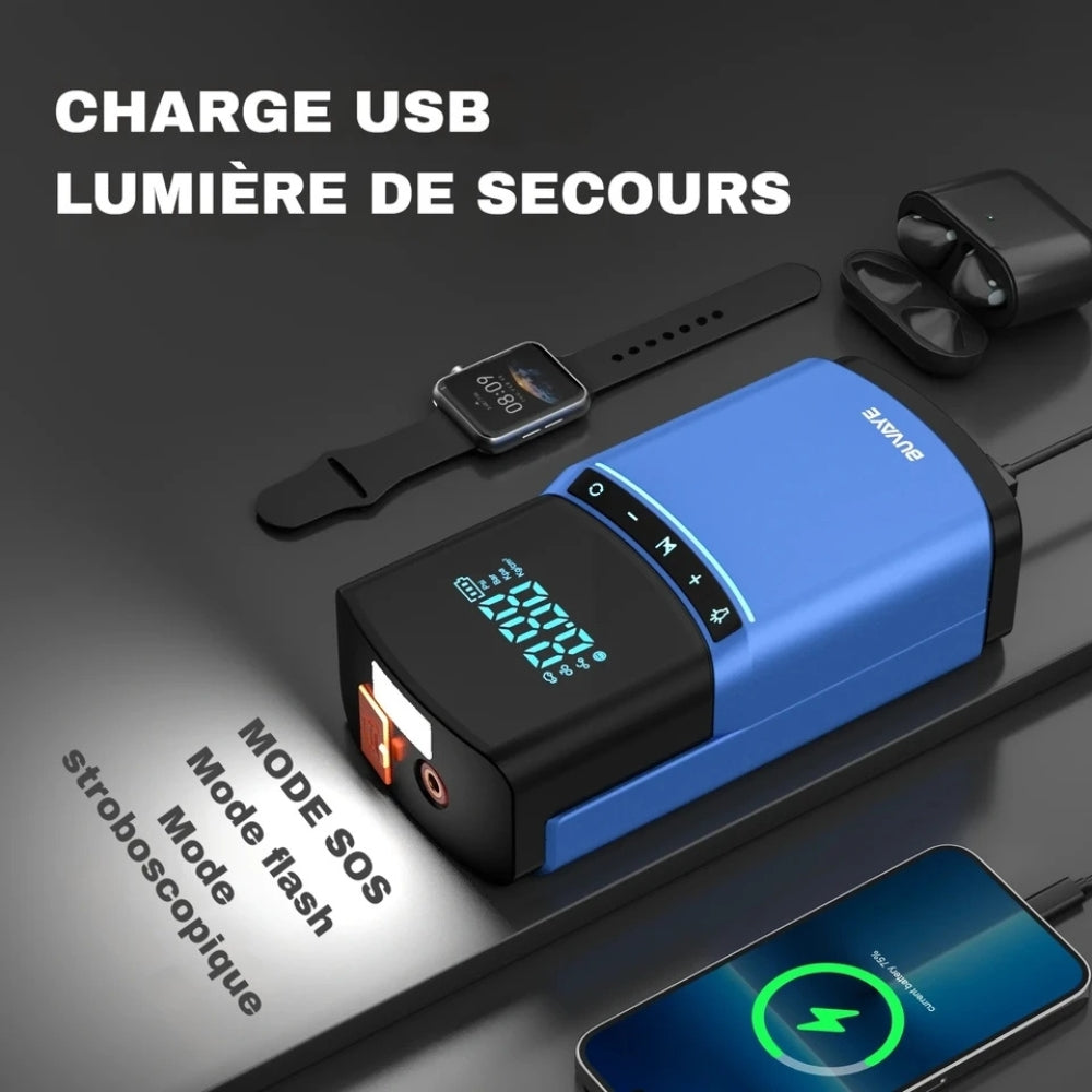 Compresseur et Booster de Batterie Puissant et Compact