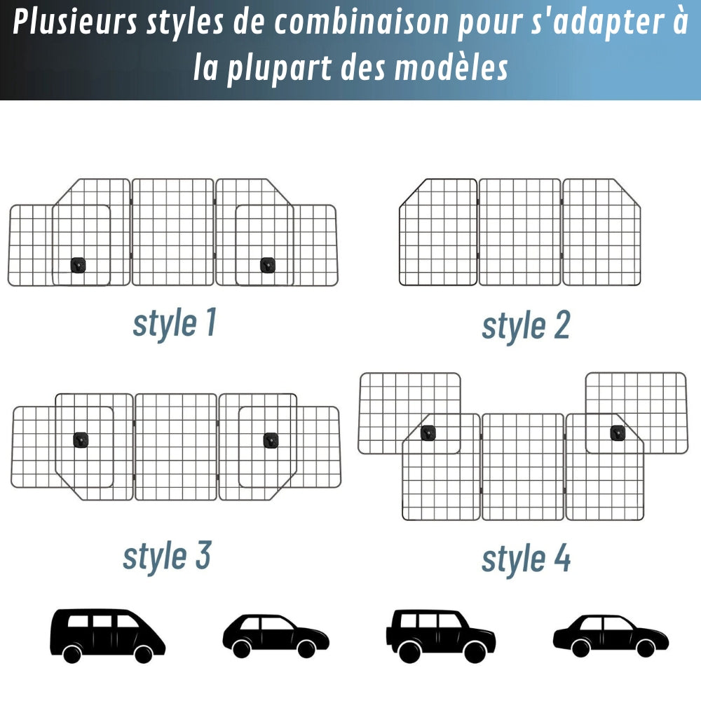 Grille de Sécurité Chien pour Voiture