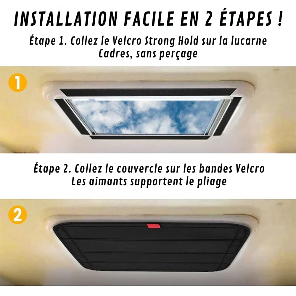 Store de fenêtre pour caravane Roulé et Élégant