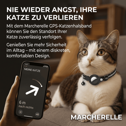 Macherelle™ – GPS Halsband Katze Kein Abonnement | Kompatibel mit iOS & Android