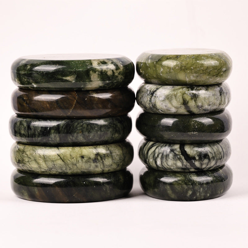 Pierres de Massage Chaudes en Pierre de Jade Naturelle