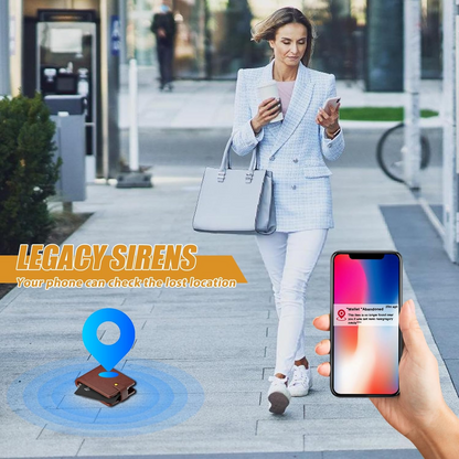 Marcherelle™ – Carte de Suivi de Portefeuille Rechargeable, Compatible Apple Find My
