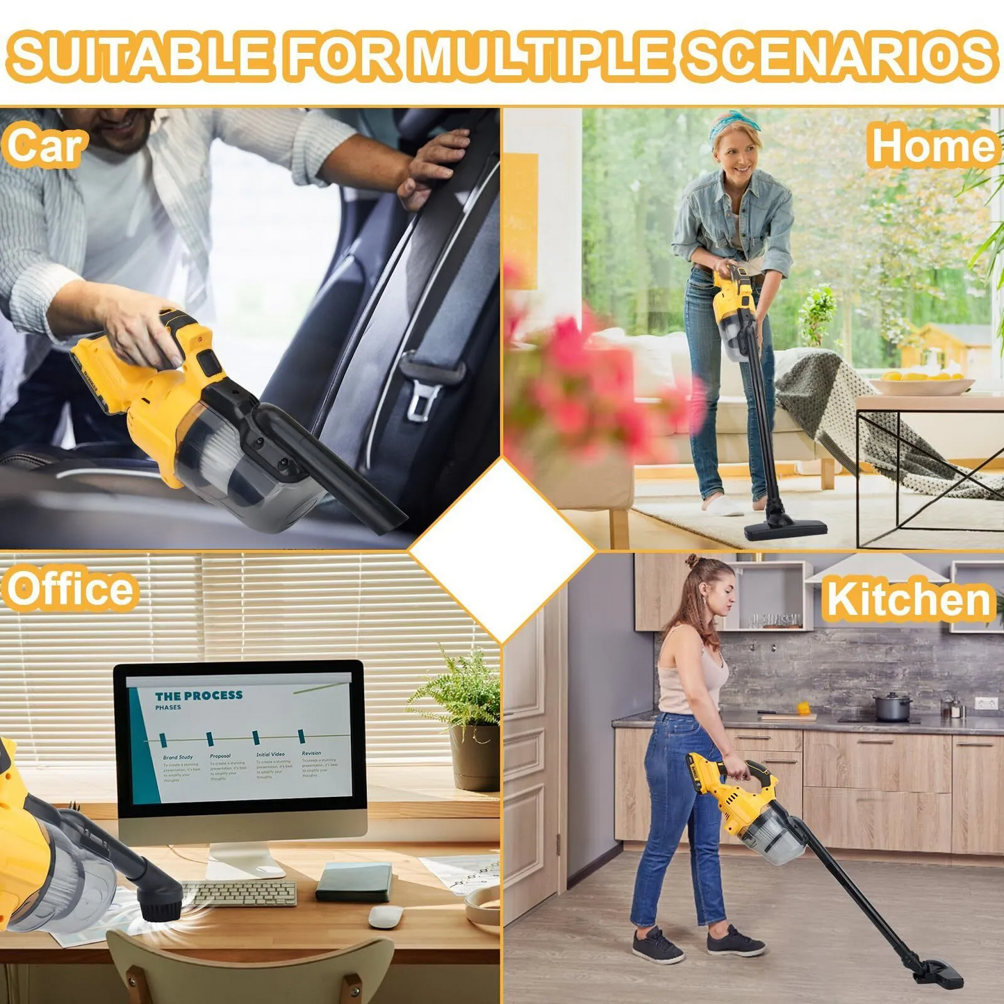 Marcherelle™ – Aspirateur Sans Fil Puissant Pour Nettoyage Polyvalent
