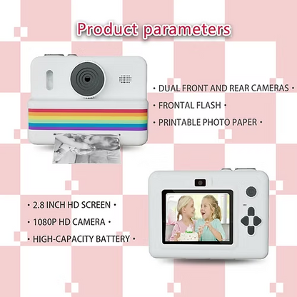 Marcherelle™ – Appareil Photo Enfant À Impression Instantanée Créative