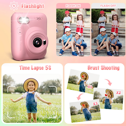 Marcherelle™ – Appareil Photo Enfant Instantané pour Créativité Ludique
