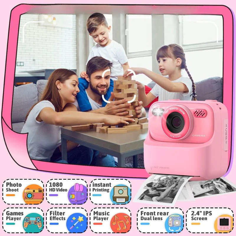Marcherelle™ – Appareil Photo Enfant Instantané pour Moments Créatifs