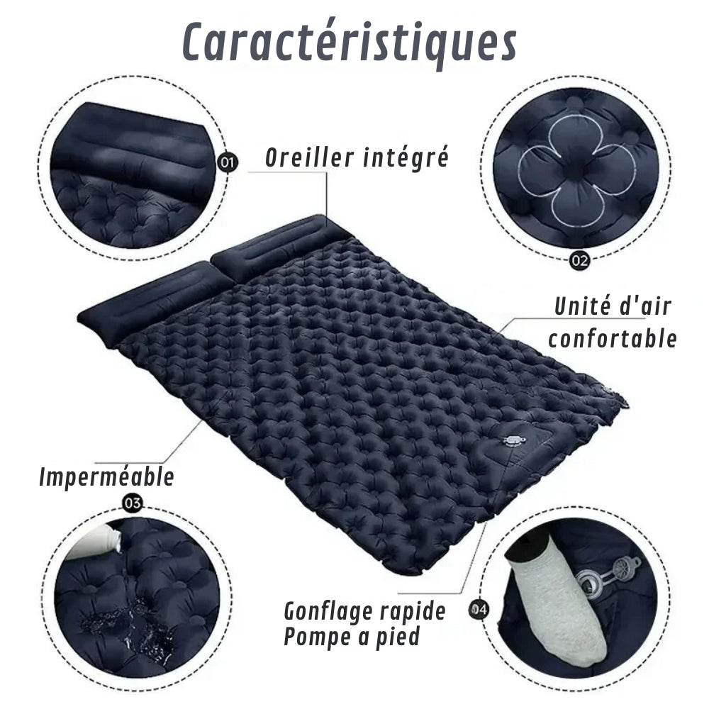Matelas Gonflable 2 Personnes Confortable et Léger