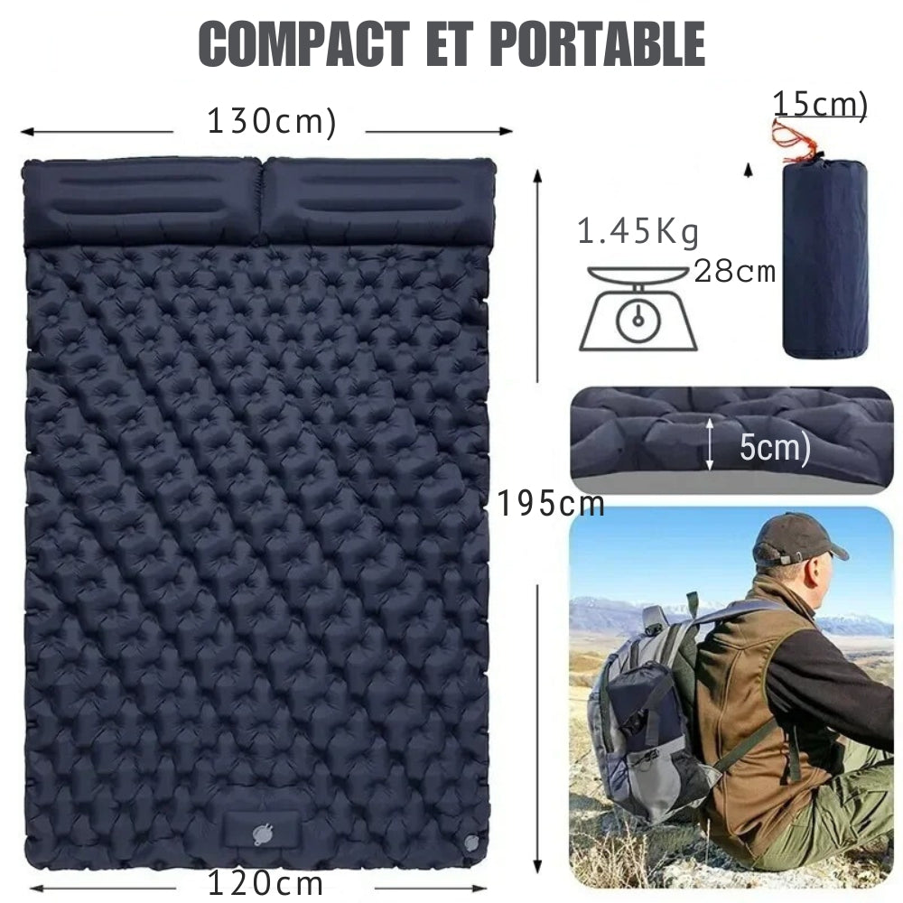 Matelas Gonflable 2 Personnes Confortable et Léger