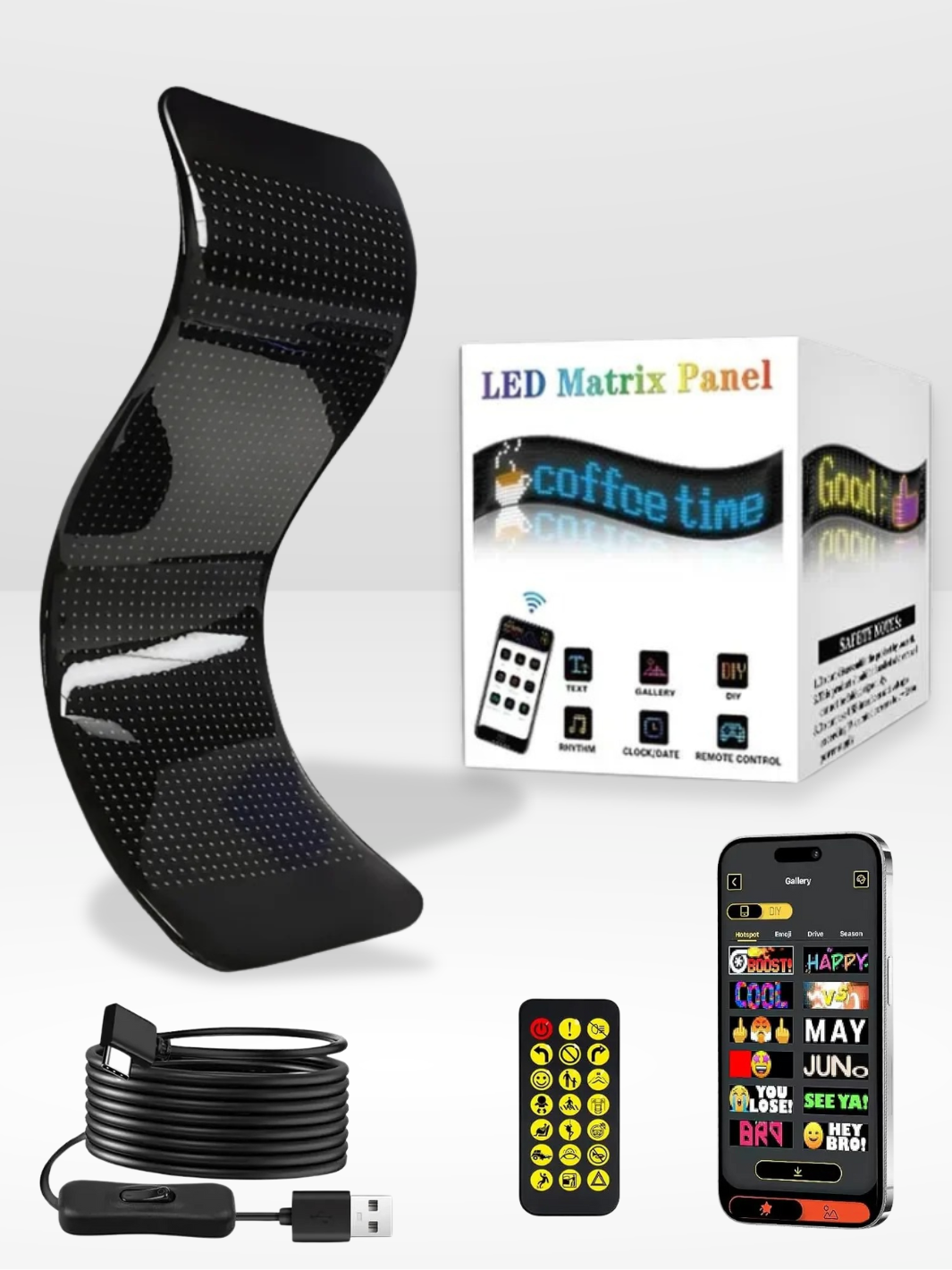 Panneau LED Auto Personnalisable et Réglable