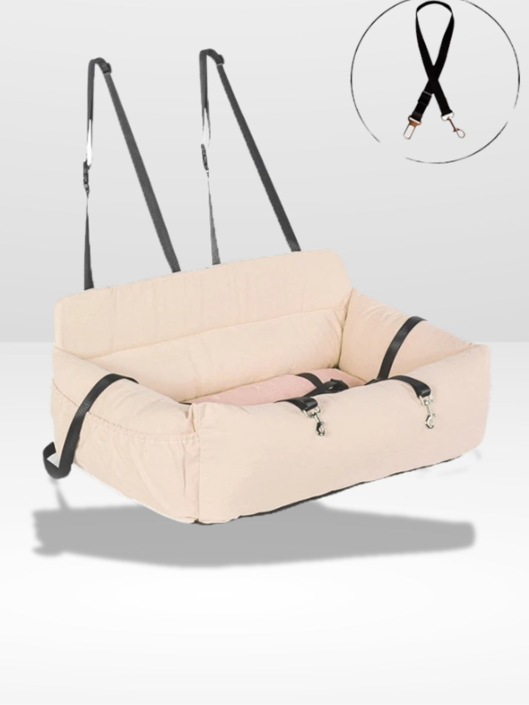 Siège Auto pour Chien Confortable et Sécurisé