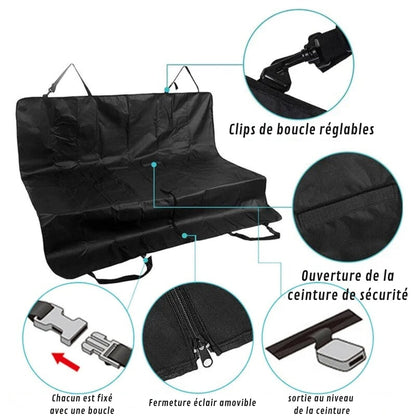 Bâche de Voiture Protège Intérieur pour Chien